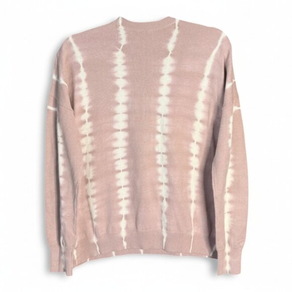 ATM Anthony Thomas Melillo Pink Tie-Dye Cotton Cashmere Crewneck Sweater Sz S - Picture 6 of 9